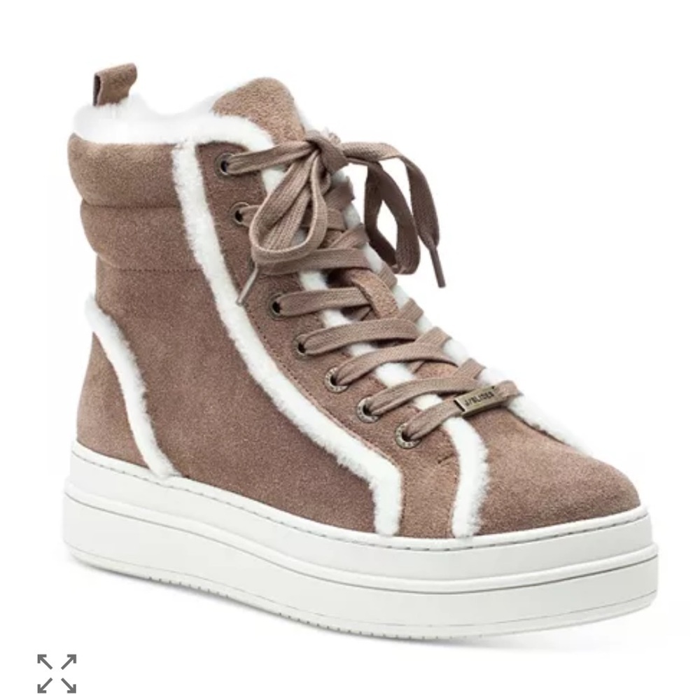 J/Slides NYC Women's Brown Nadal Faux Shearling Boot Shoes sneakers sz